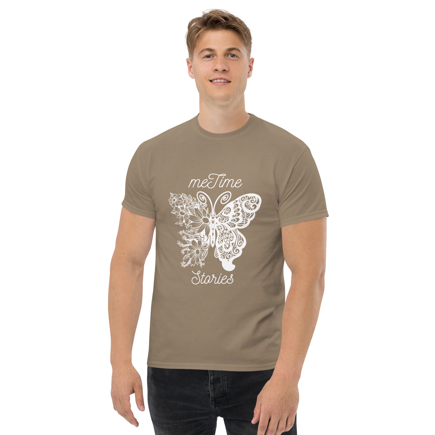 Klassisches Unisex T-Shirt meTime Schmetterling