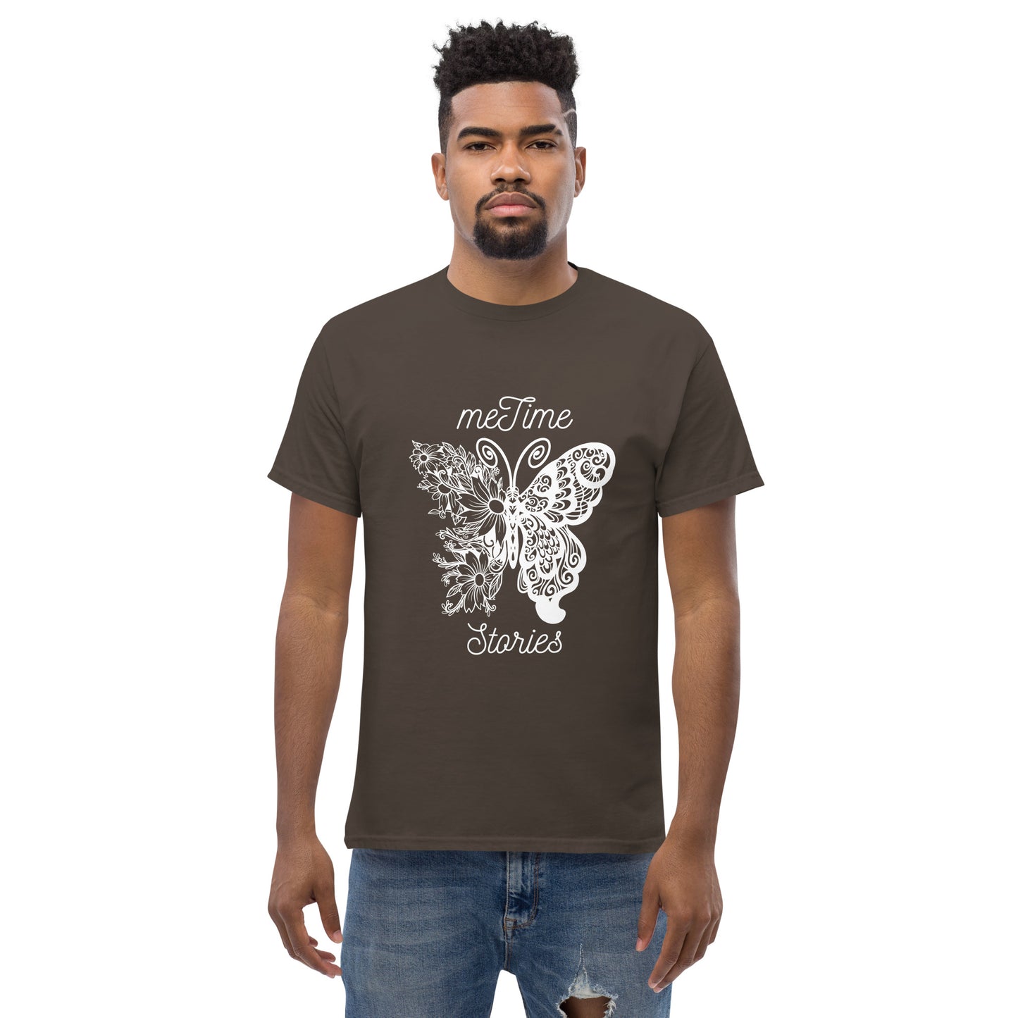 Klassisches Unisex T-Shirt meTime Schmetterling