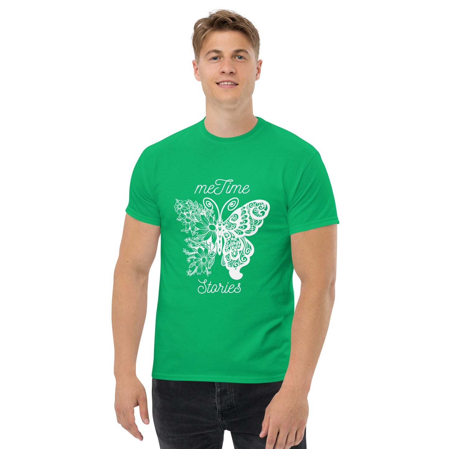 Klassisches Unisex T-Shirt meTime Schmetterling