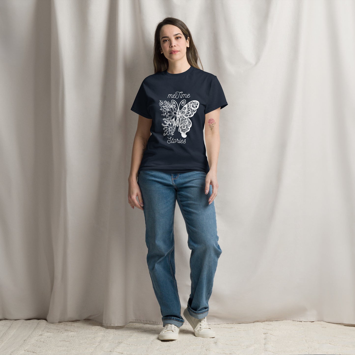 Klassisches Unisex T-Shirt meTime Schmetterling
