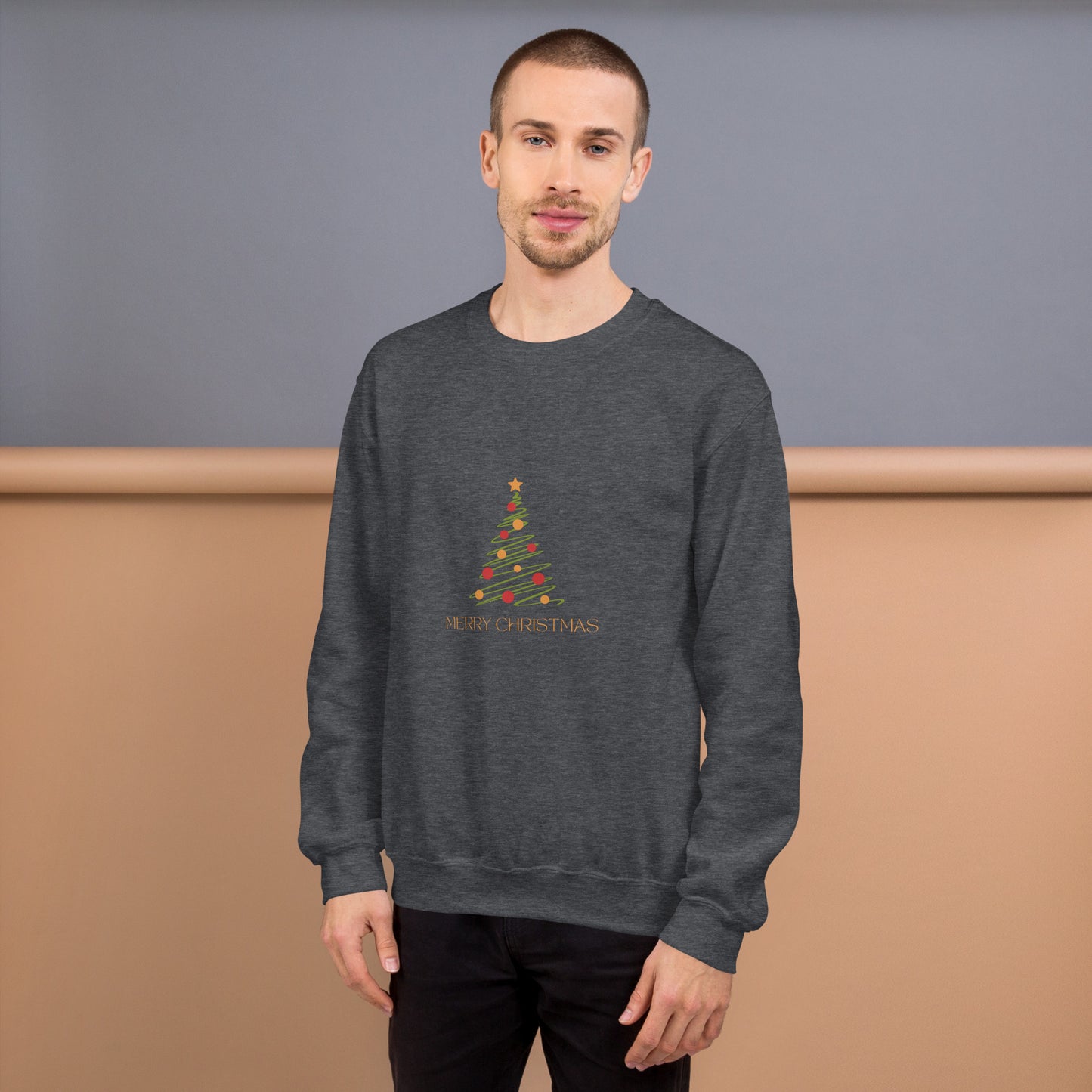 Unisex-Pullover Tannenbaum grün