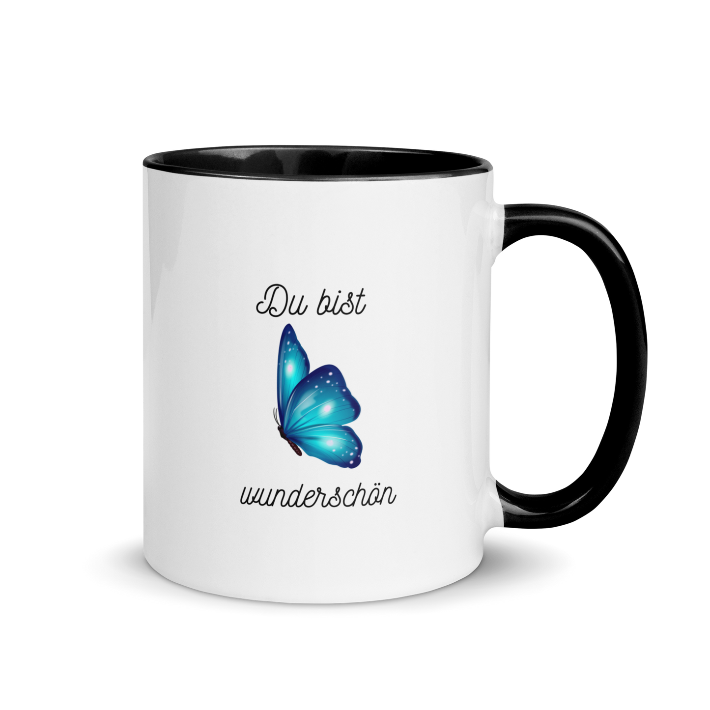 Tasse mit farbiger Innenseite Du bist wunderschön