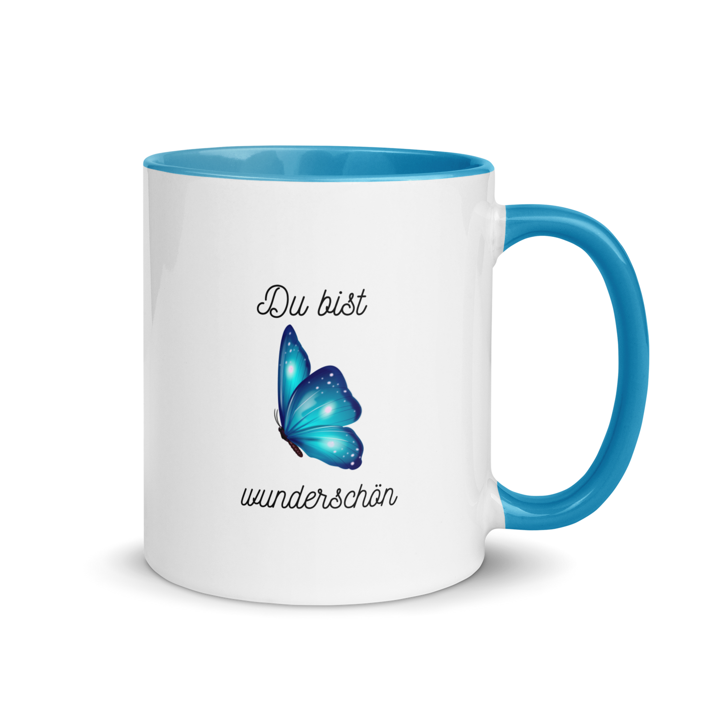 Tasse mit farbiger Innenseite Du bist wunderschön