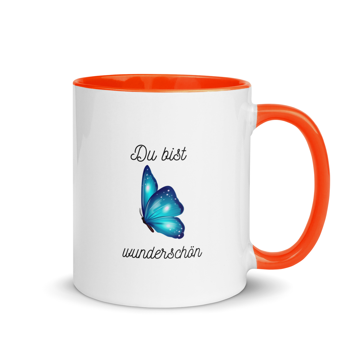 Tasse mit farbiger Innenseite Du bist wunderschön