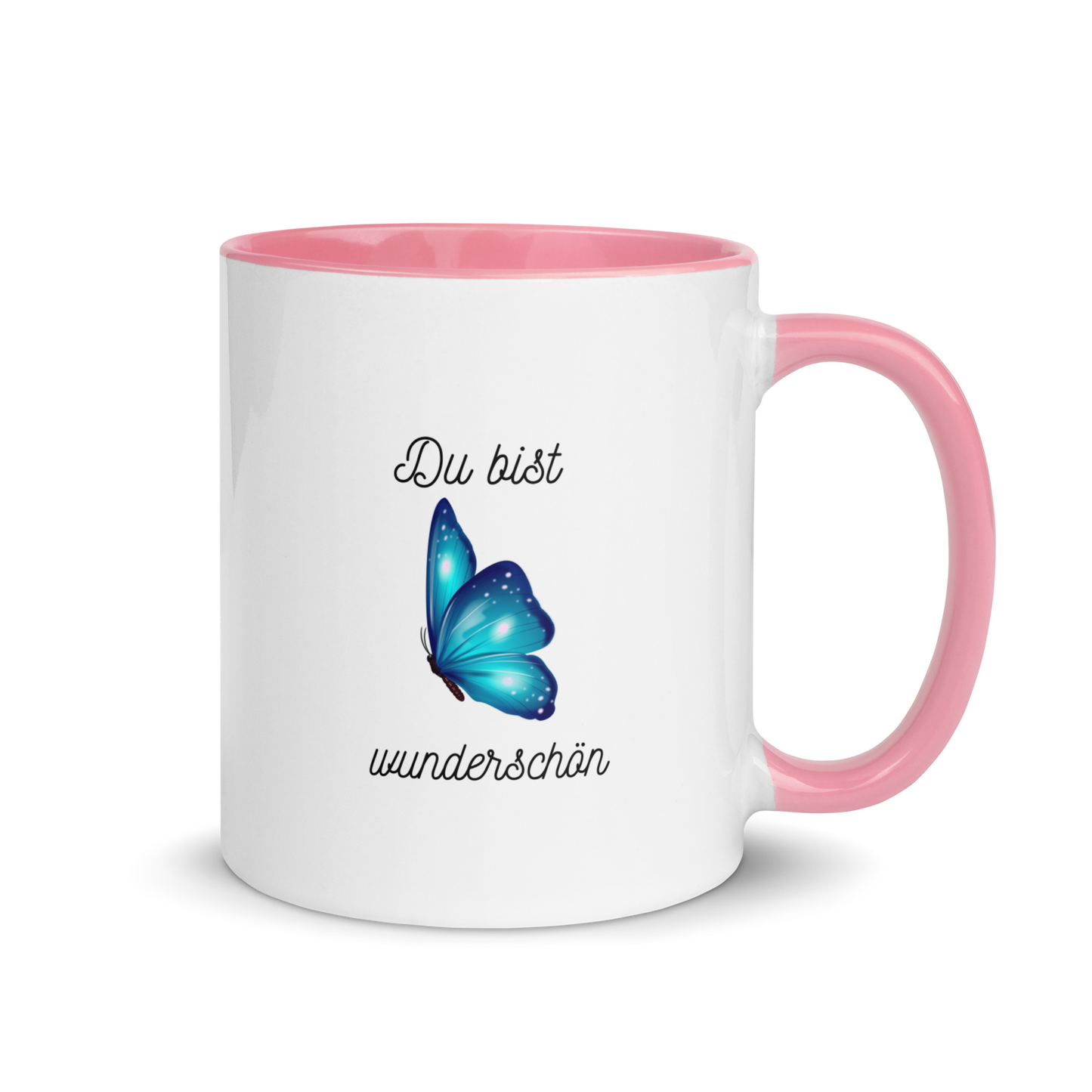 Tasse mit farbiger Innenseite Du bist wunderschön