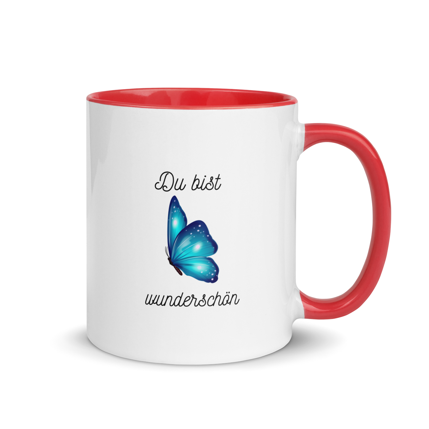 Tasse mit farbiger Innenseite Du bist wunderschön