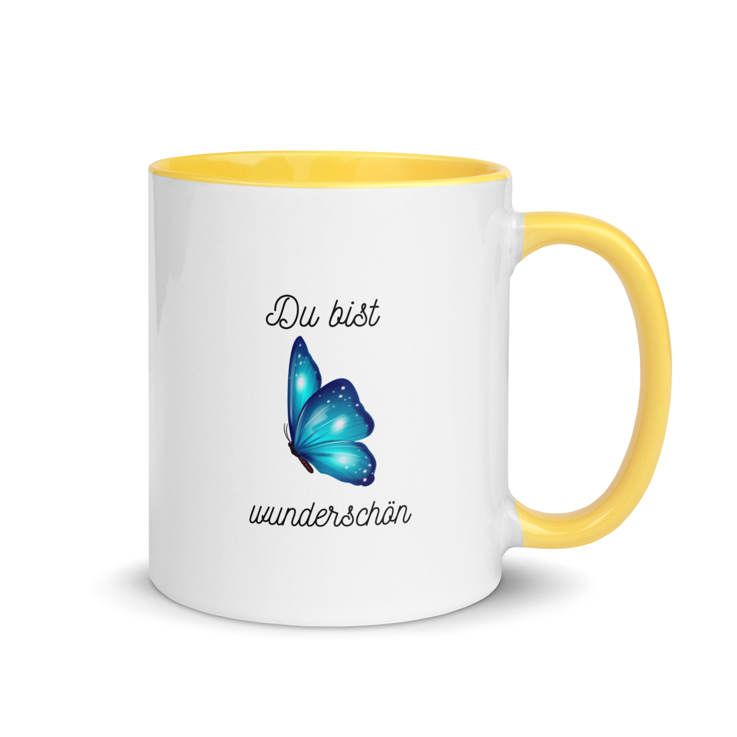 Tasse mit farbiger Innenseite Du bist wunderschön
