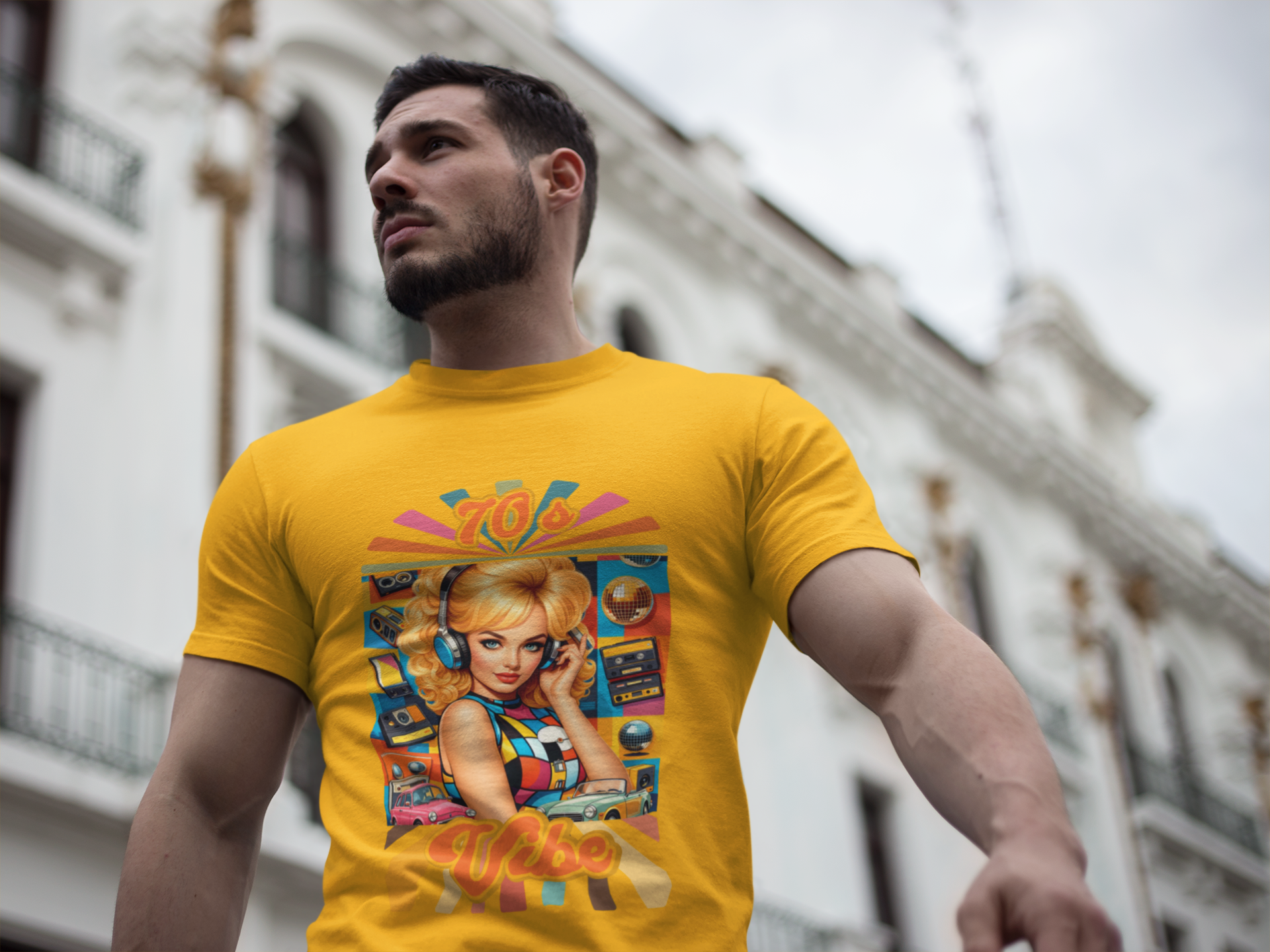 70`s Vibe T-Shirt Vintage, Retro colourful, Siebziger, Disco