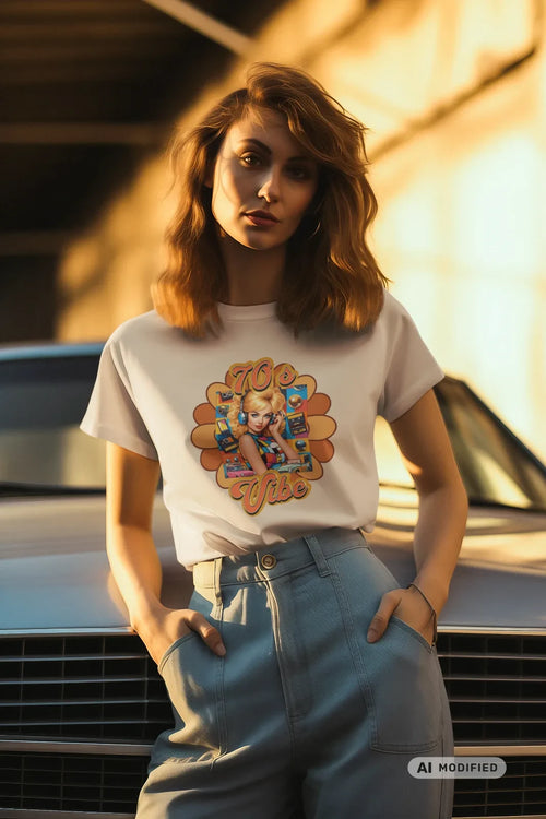 70`s Vibe T-Shirt, Retro - Vintage, Colourful Shirt, Geschenk, Siebziger