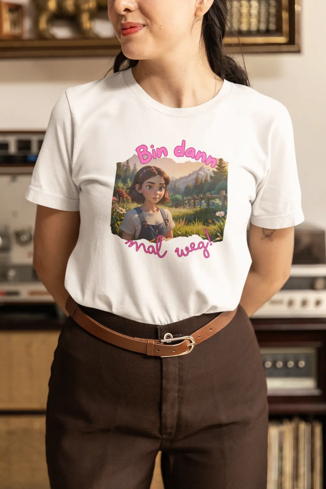 Bin dann mal weg T-Shirt, unisex Shirt, für Aussteiger, Backpacker