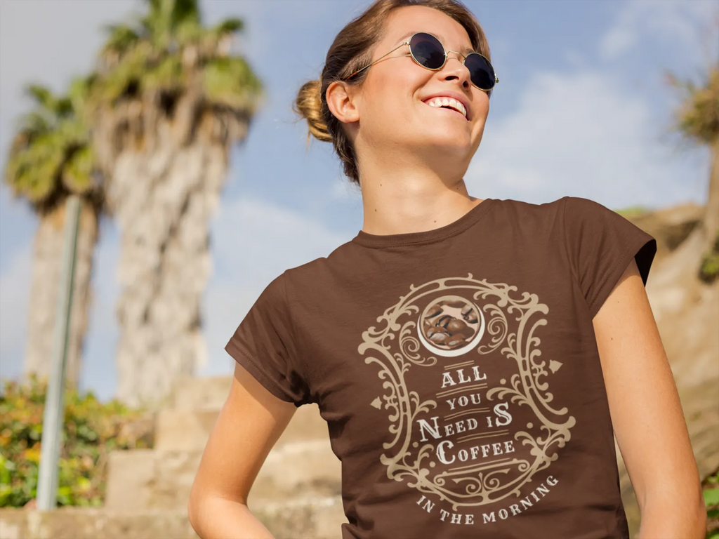 All you need is Coffee T-Shirt, Nostalgic Shirt, Geburtstagsgeschenk
