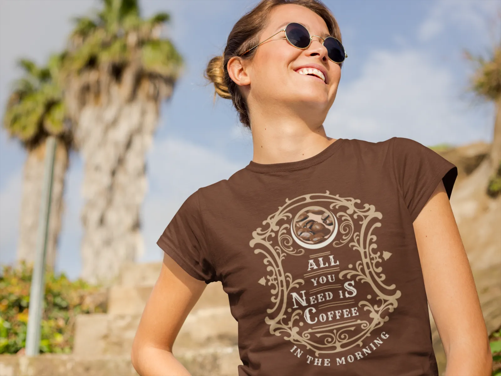 All you need is Coffee T-Shirt, Nostalgic Shirt, Geburtstagsgeschenk