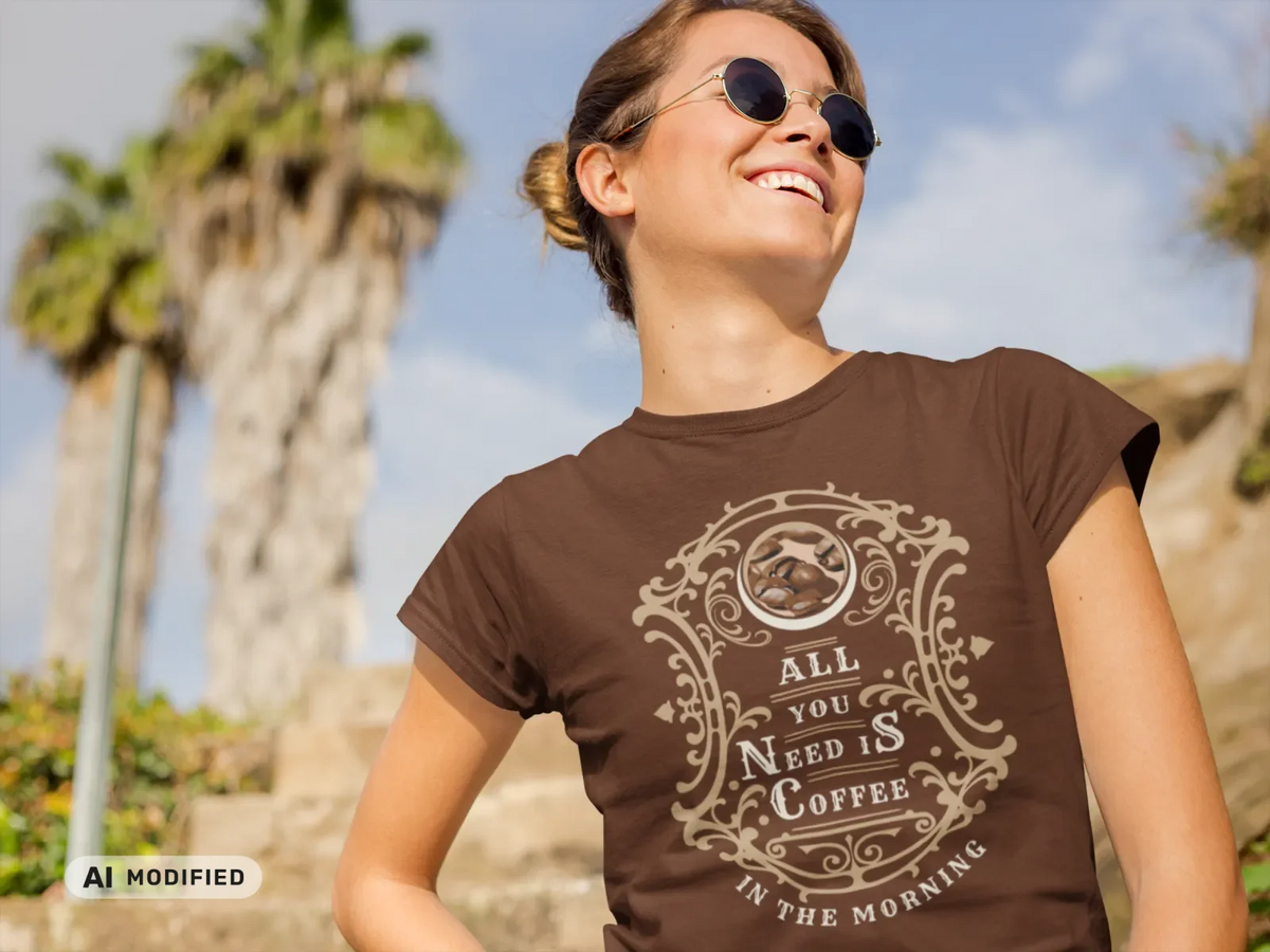 All you need is Coffee T-Shirt, Nostalgic Shirt, Geburtstagsgeschenk