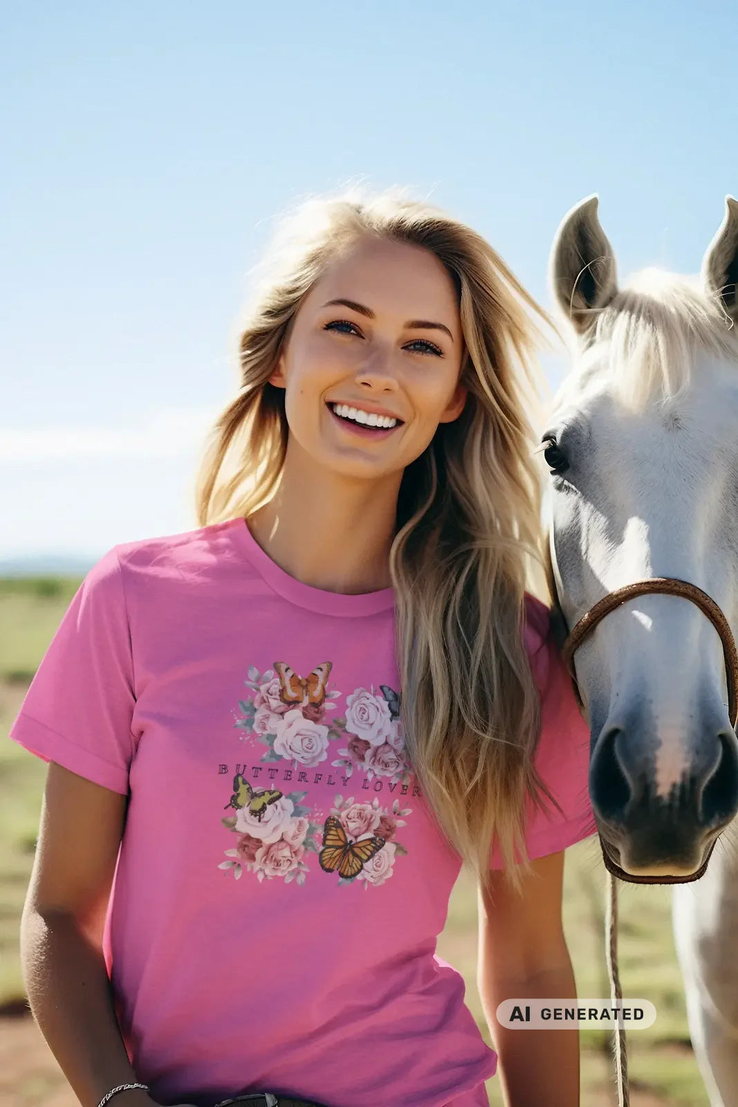 Butterfly Lover T-Shirt, unisex Shirt, Rosen floral