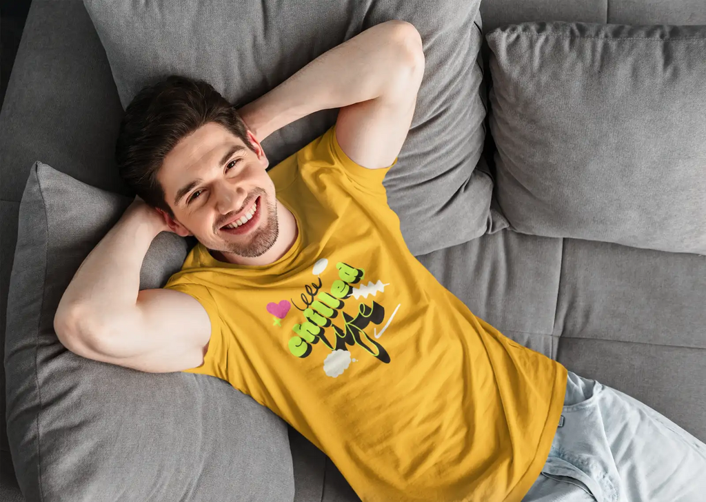 Chilled Life T-Shirt, Colourful psychedelic Shirt, Geschenk, Chillout
