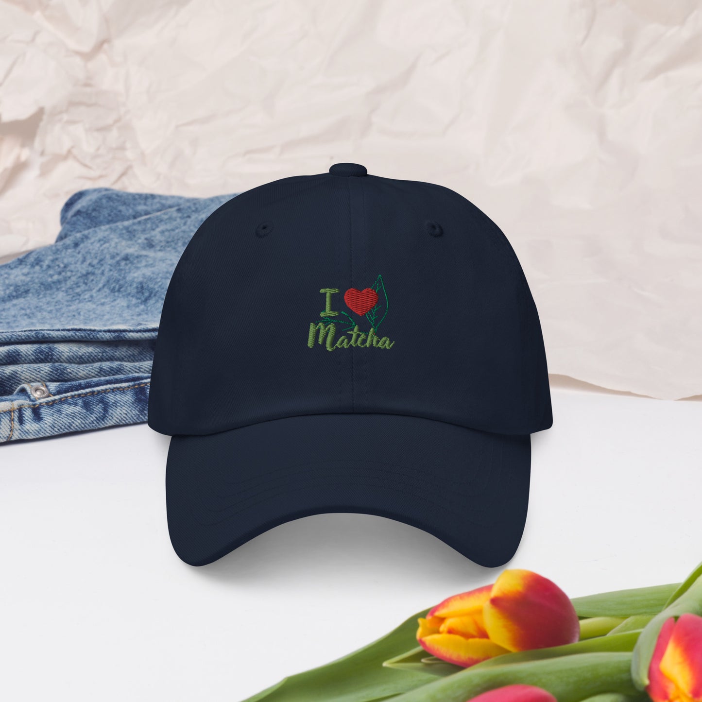 Dad-Hat I Love Matcha