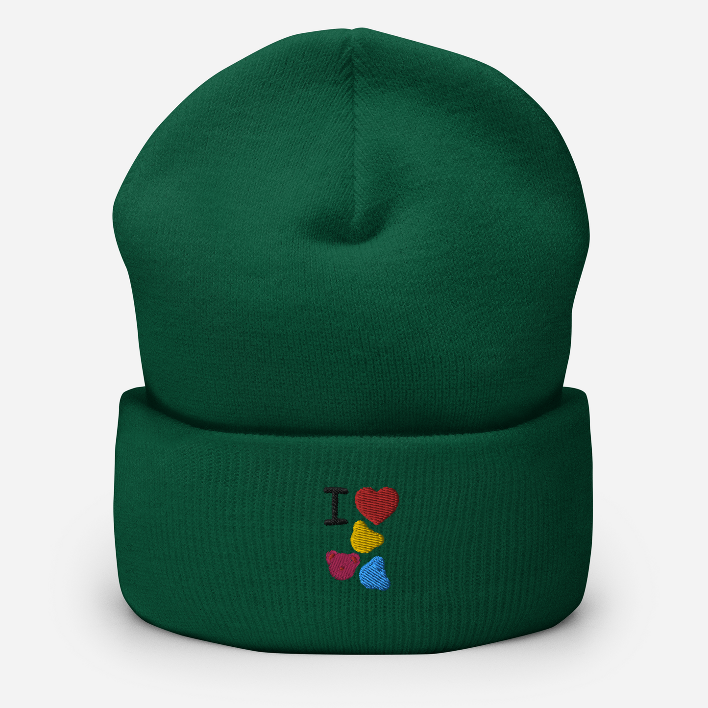 Umgeschlagene Beanie I Love Gummibären