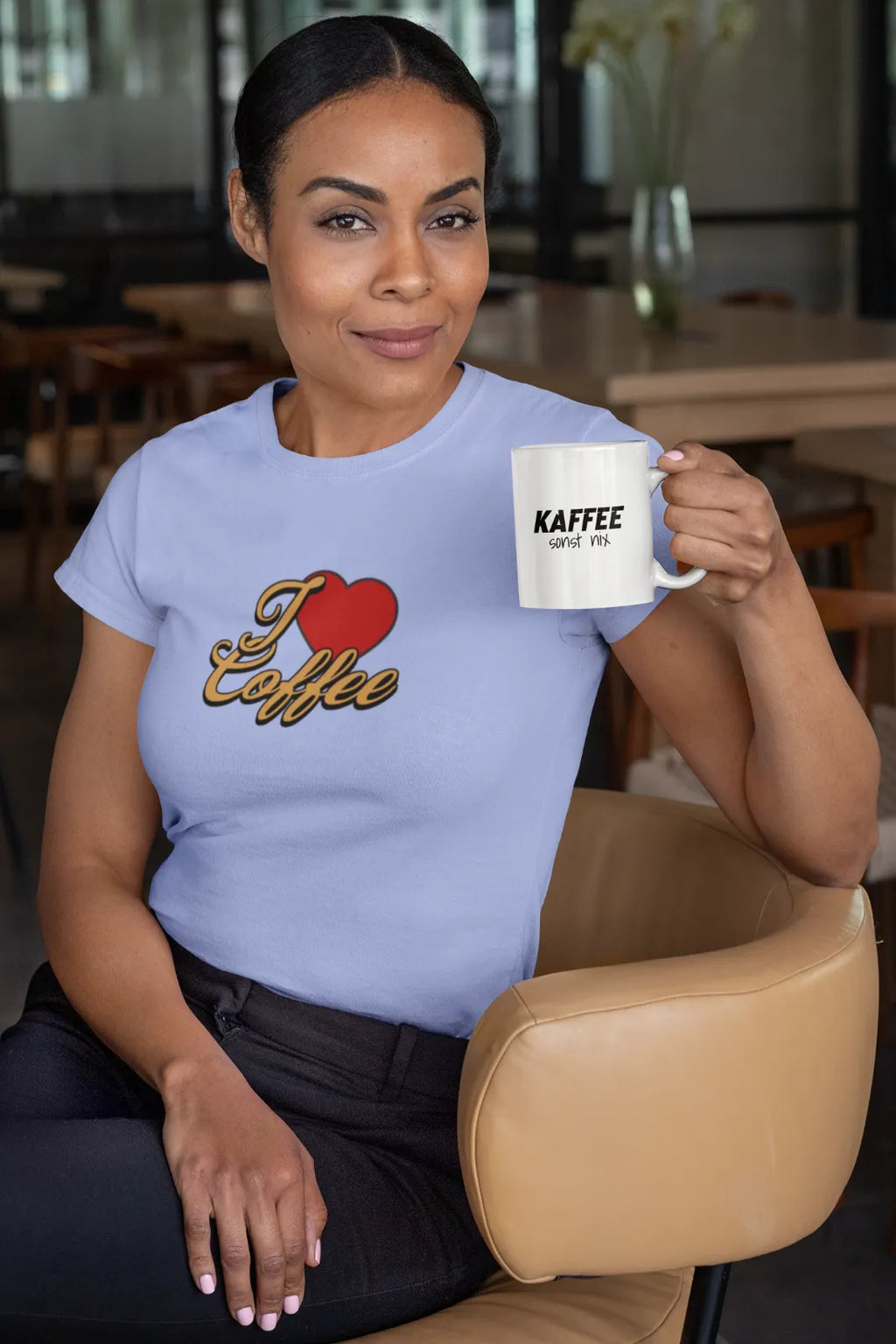 I love Coffee T-Shirt, Kaffee-Liebhaber, Geburtstagsgeschenk