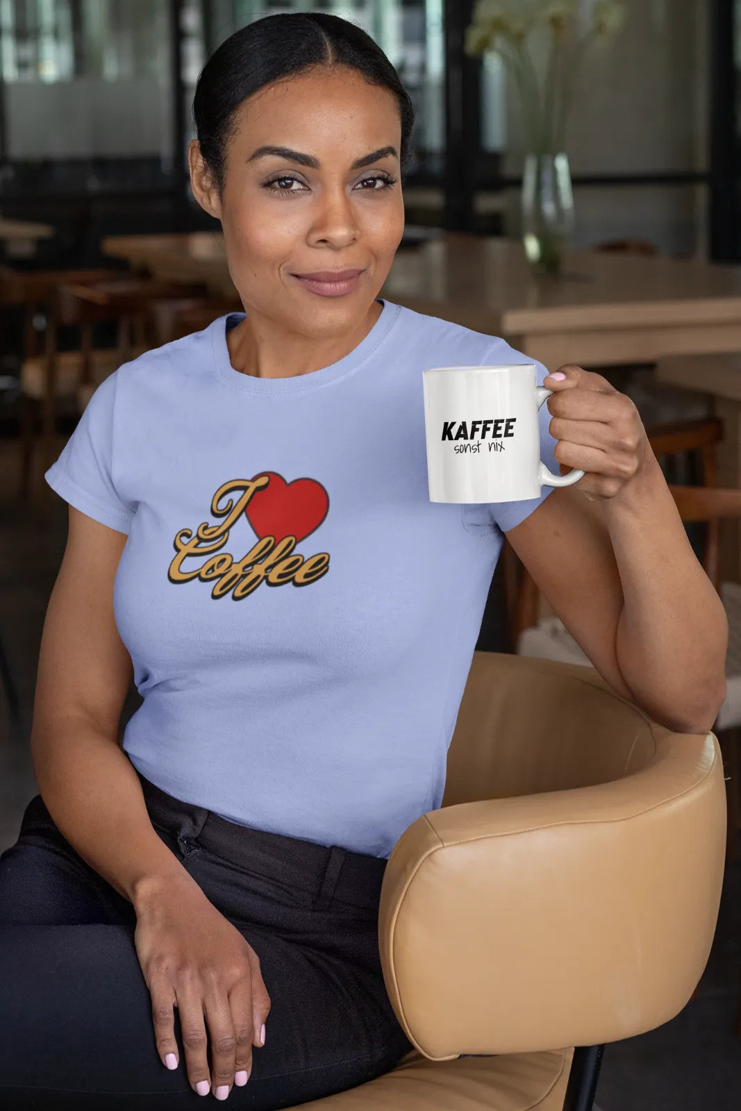 I love Coffee T-Shirt, Kaffee-Liebhaber, Geburtstagsgeschenk