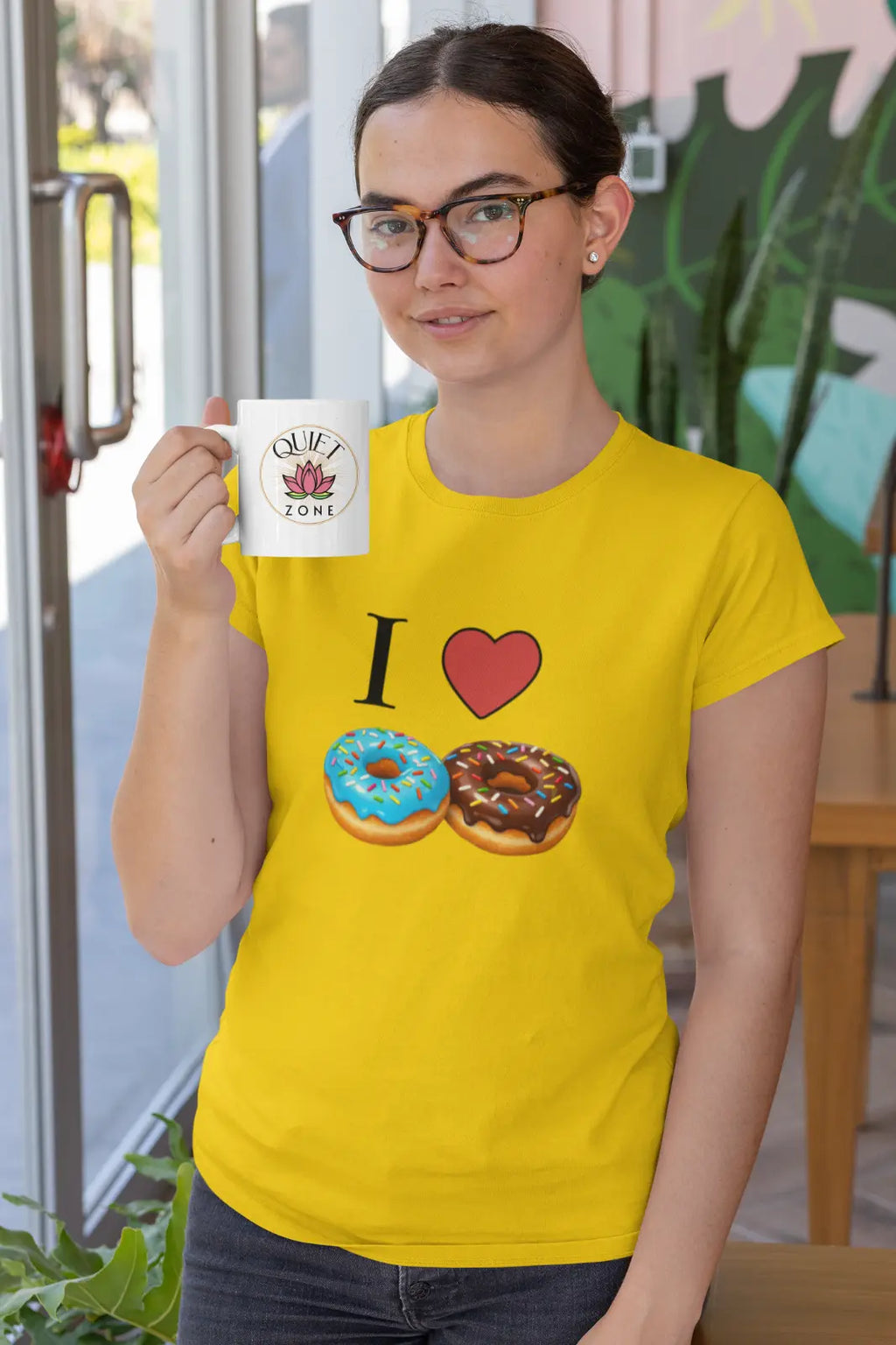I love Donuts T-Shirt, Donuts-Liebhaber, Sweets-Shirt