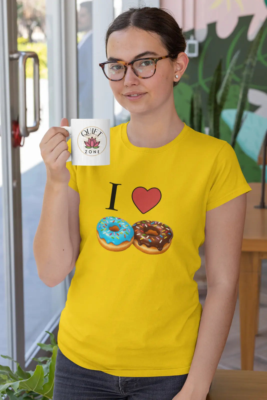 I love Donuts T-Shirt, Donuts-Liebhaber, Sweets-Shirt