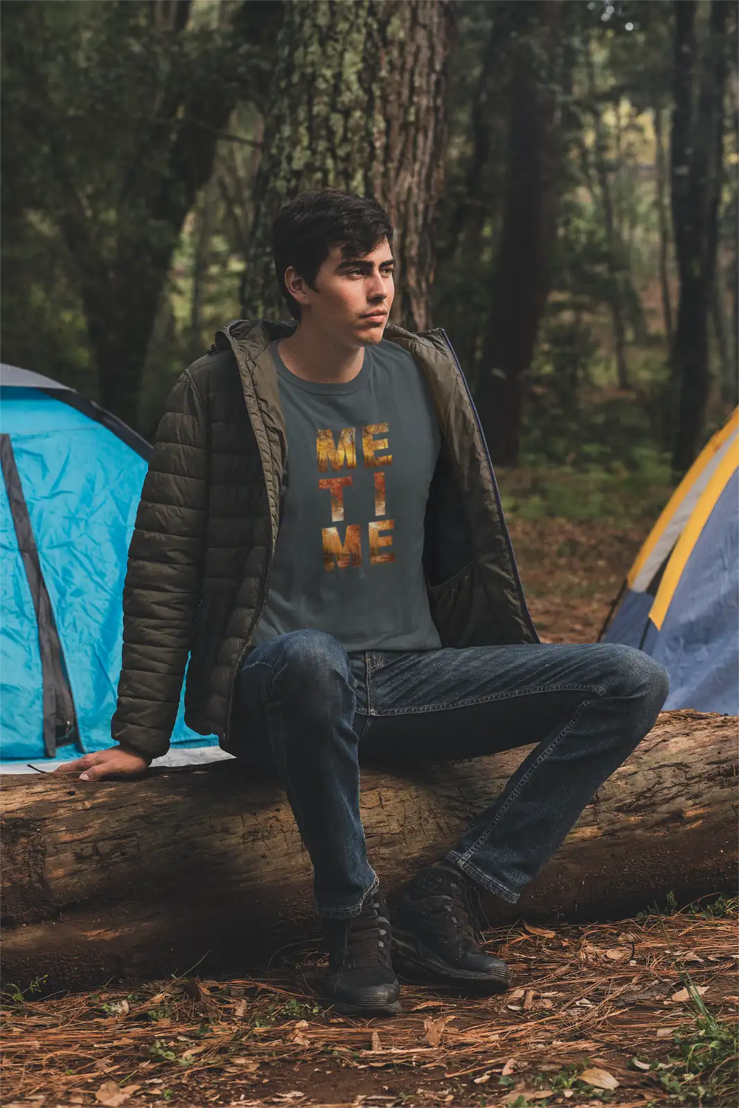 ME-TIME Unisex T-Shirt mit Rundhalsausschnitt,  Herbst