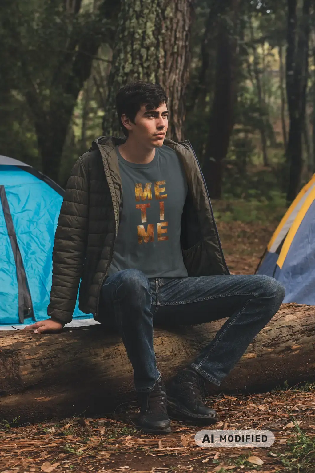 ME-TIME Unisex T-Shirt mit Rundhalsausschnitt,  Herbst