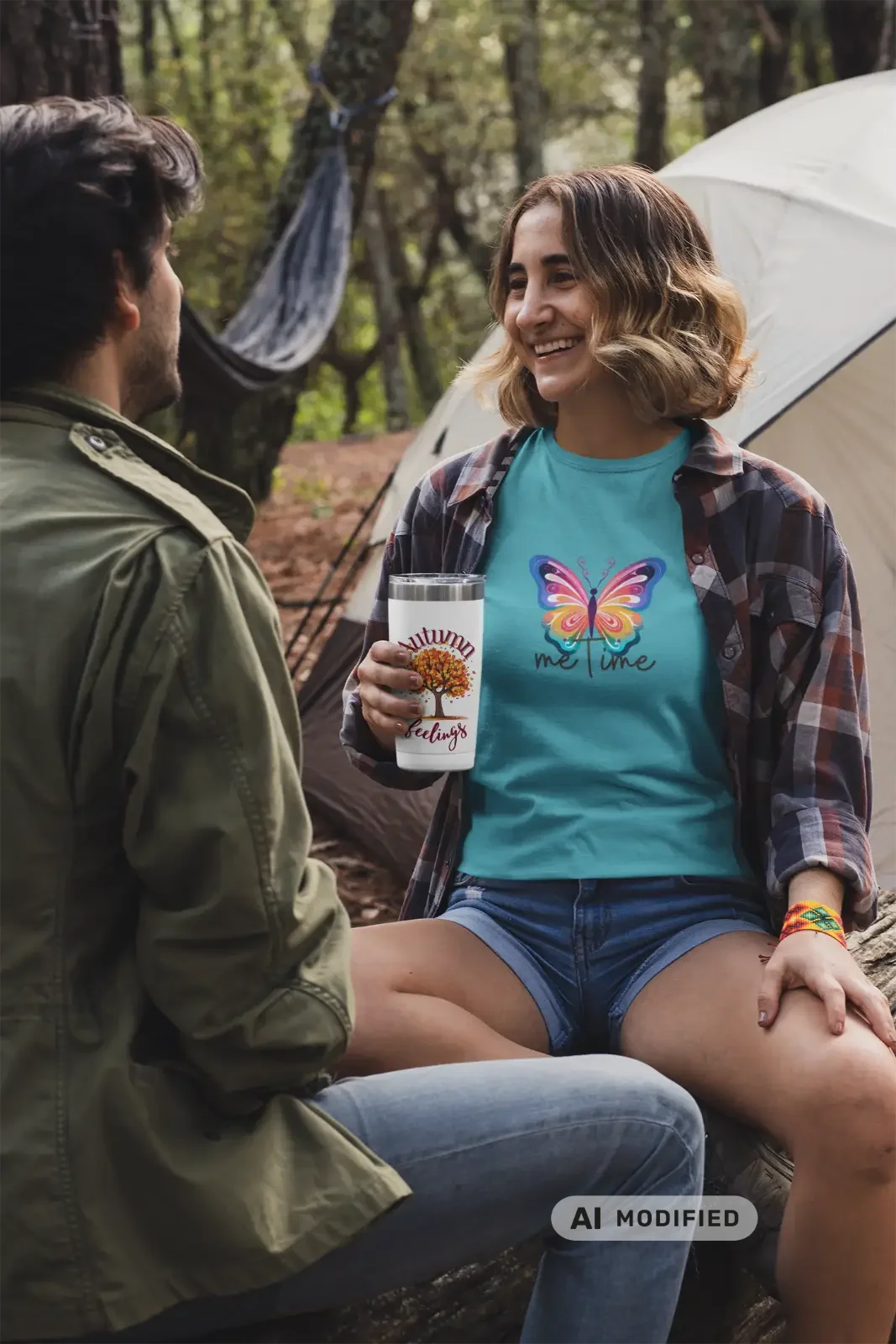 Me-Time Schmetterling bunt T-Shirt, Liebe, Zeit für mich, Geschenk