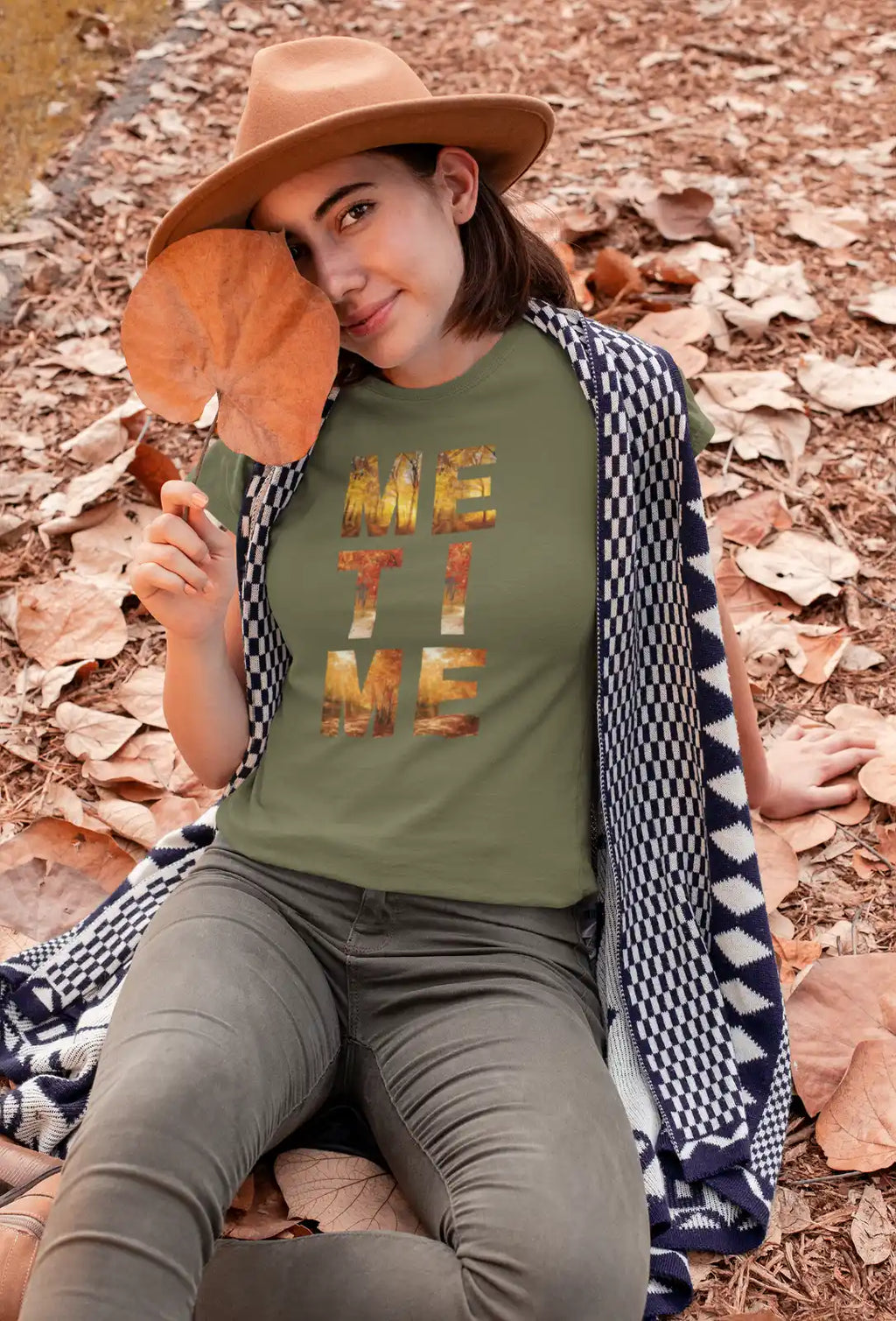 ME-TIME Unisex T-Shirt mit Rundhalsausschnitt,  Herbst
