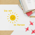 Mauspad Die mit Sonne im Herzen