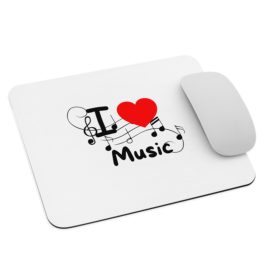 Mauspad I Love Music