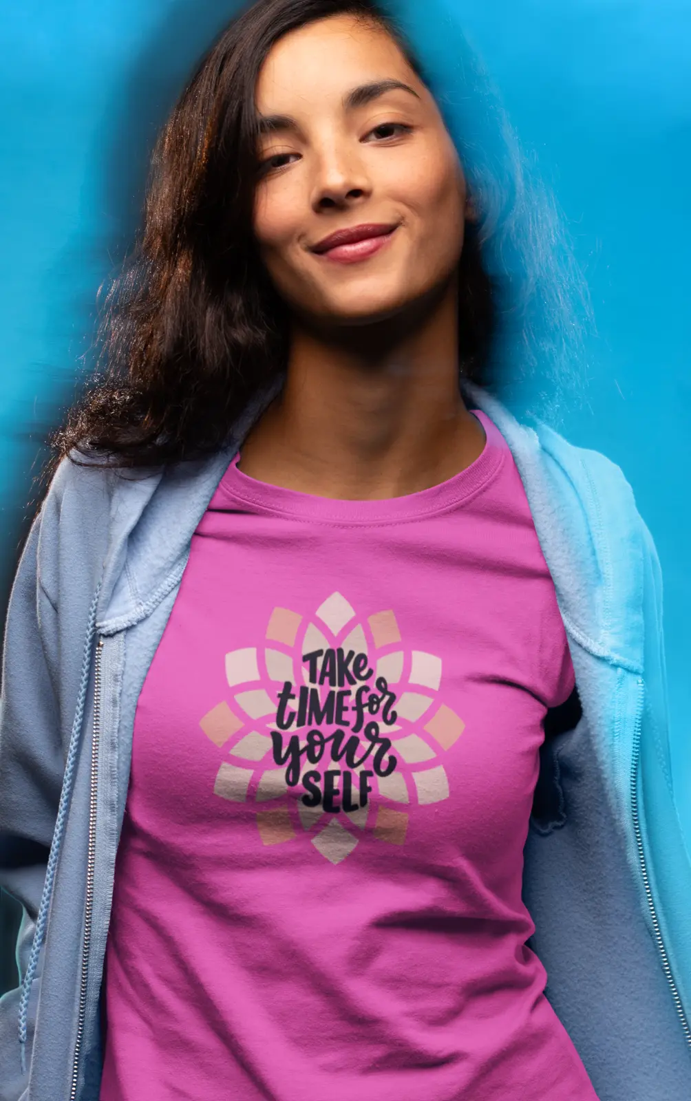 Take Time for your self Unisex T-Shirt mit Rundhalsausschnitt,  Me-Time, Zeit nehmen