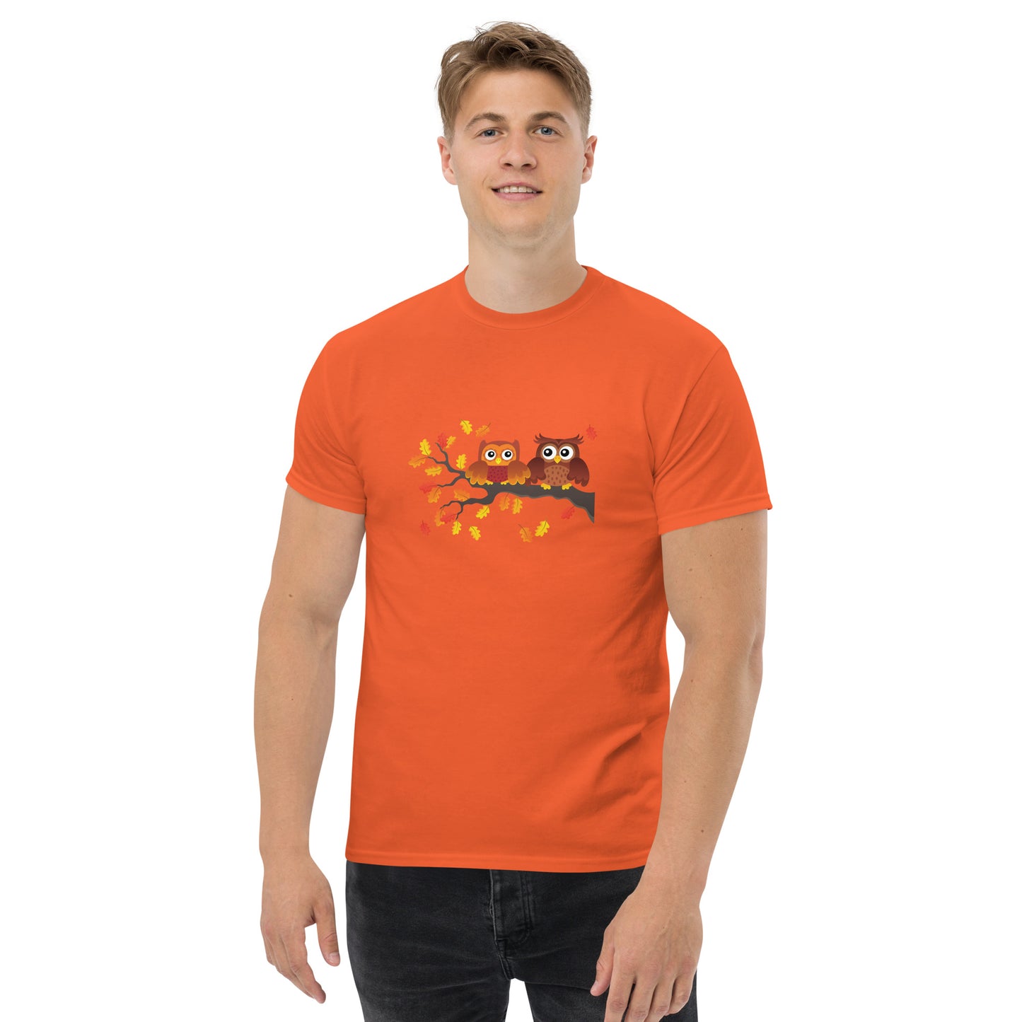 Klassisches Unisex T-Shirt Eulen