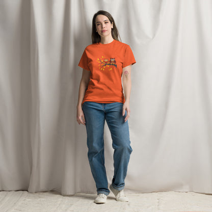 Klassisches Unisex T-Shirt Eulen