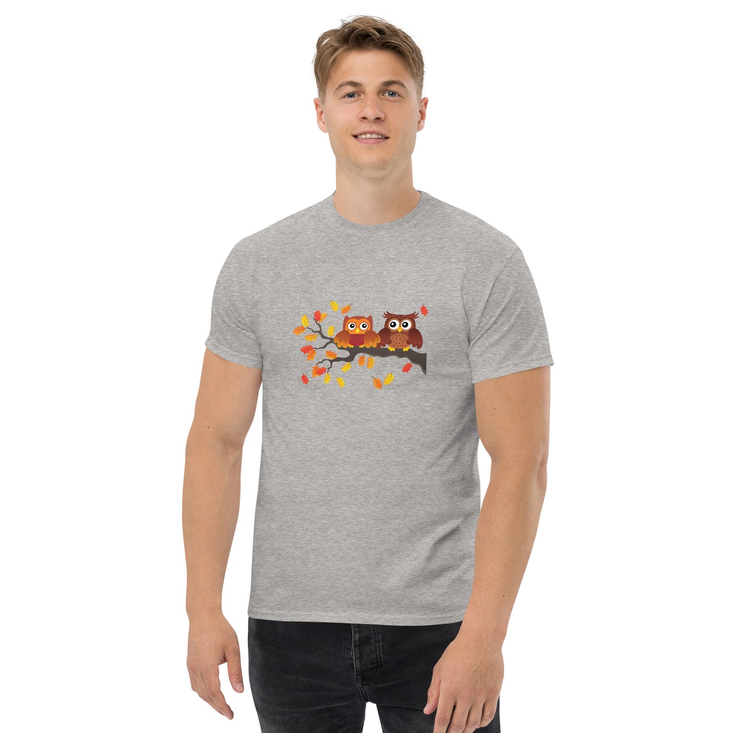 Klassisches Unisex T-Shirt Eulen