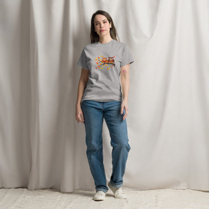 Klassisches Unisex T-Shirt Eulen