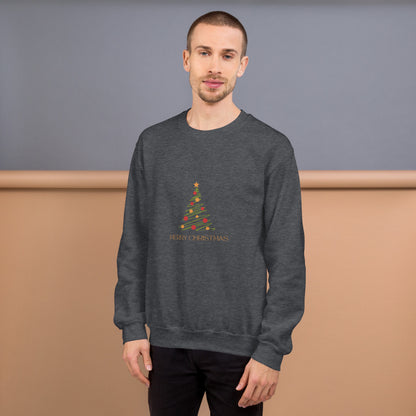 Unisex-Pullover Tannenbaum grün