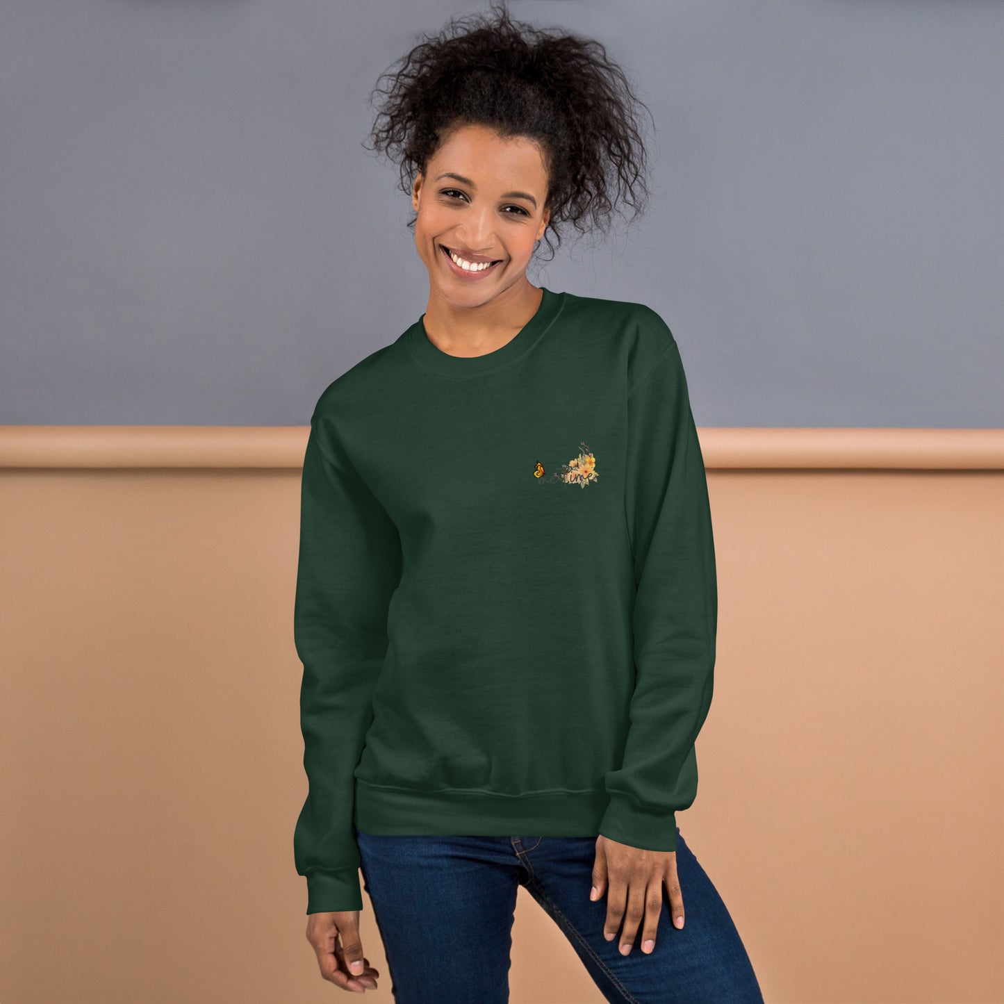 Unisex-Pullover Schmetterling me-Time