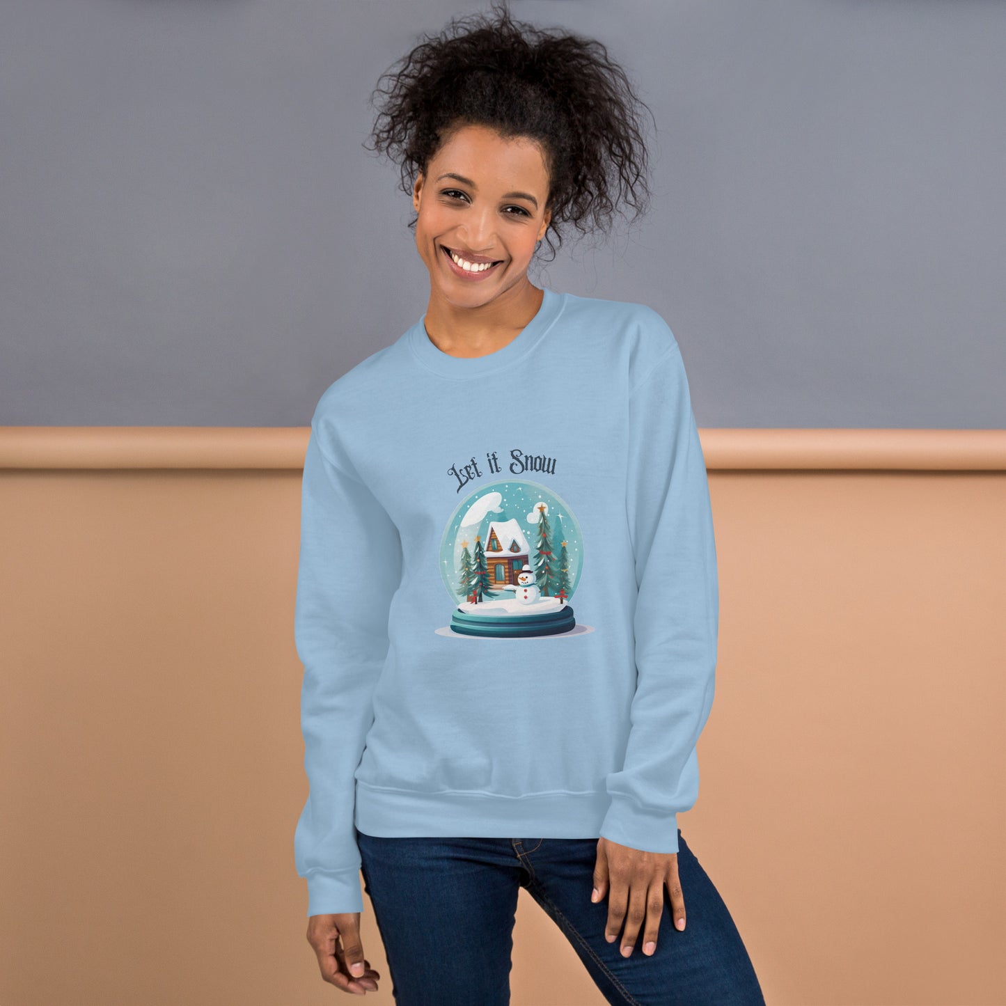 Unisex-Pullover Schneekugel