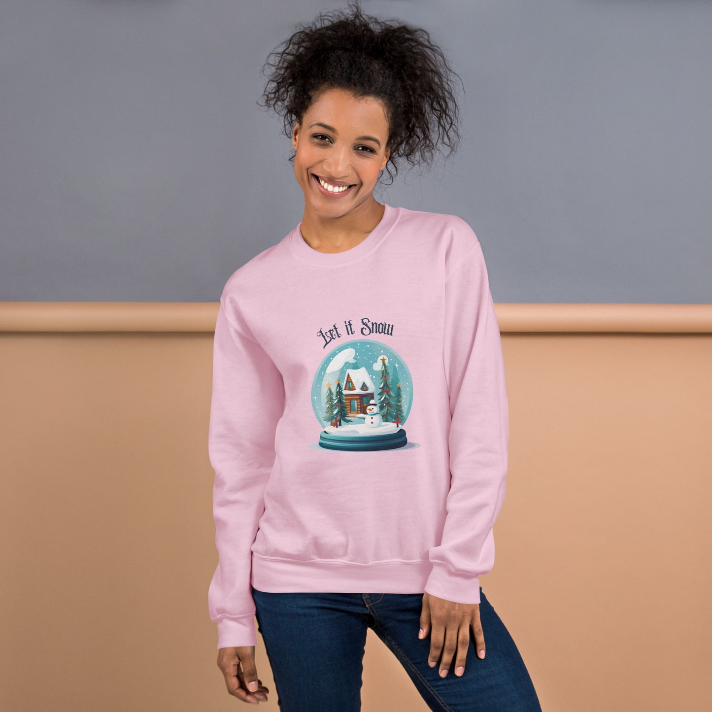 Unisex-Pullover Schneekugel