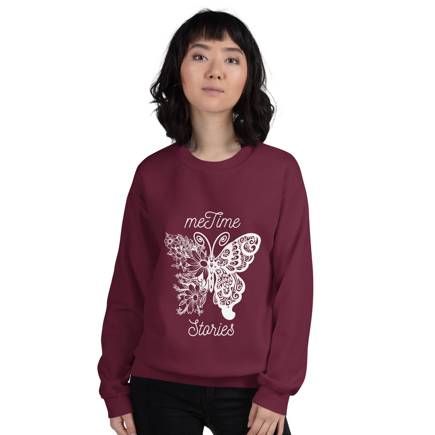 Unisex-Pullover meTime Stories Schmetterling