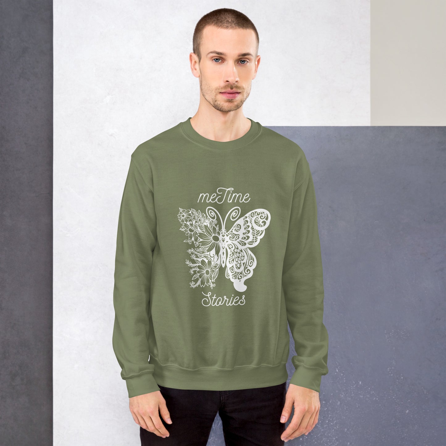 Unisex-Pullover meTime Stories Schmetterling