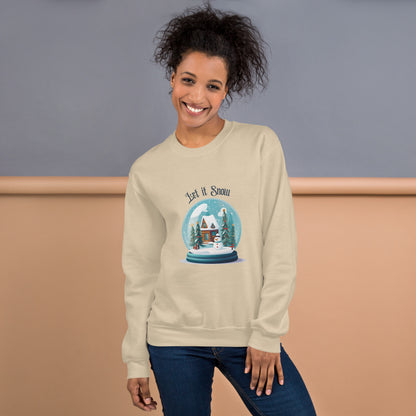 Unisex-Pullover Schneekugel