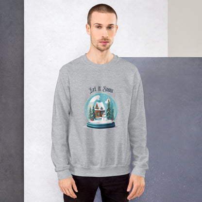 Unisex-Pullover Schneekugel