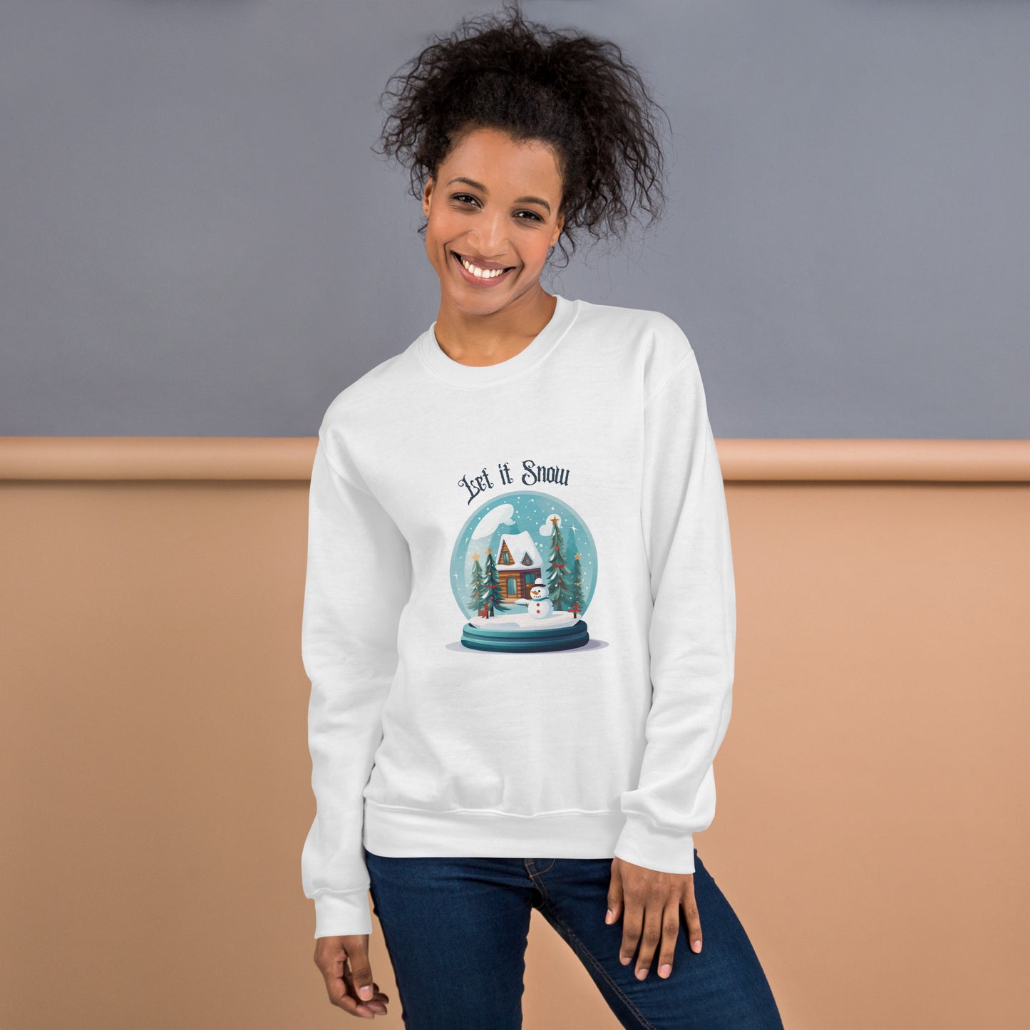 Unisex-Pullover Schneekugel