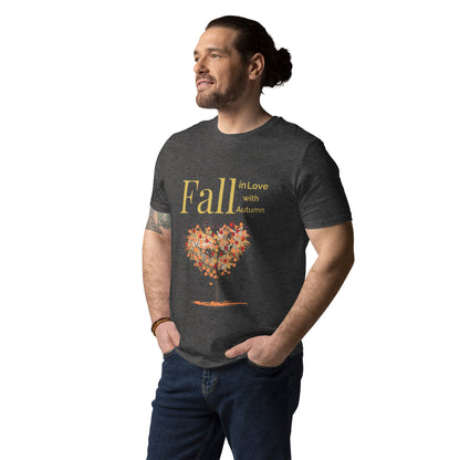 Unisex-Bio-Baumwoll-T-Shirt Fall in Love with Autumn