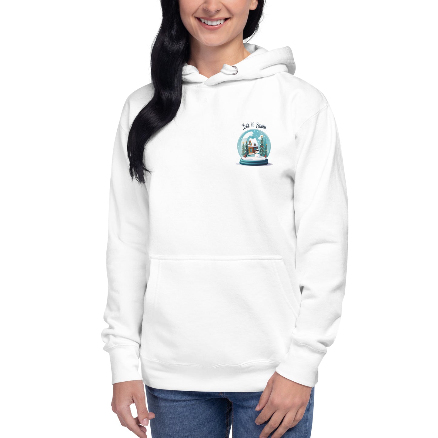 Unisex-Kapuzenpullover / Hoodie - Schneekugel