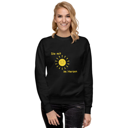 Unisex-Premium-Pullover Die mit Sonne im Herzen