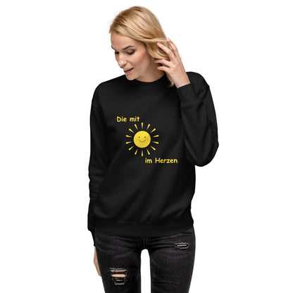 Unisex-Premium-Pullover Die mit Sonne im Herzen