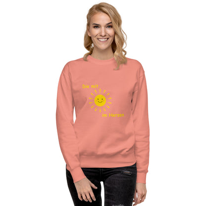 Unisex-Premium-Pullover Die mit Sonne im Herzen